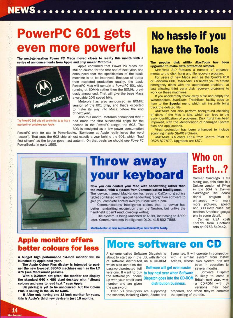 MacFormat 08 Jan. 1994 1600x1200 72dpi — page 14