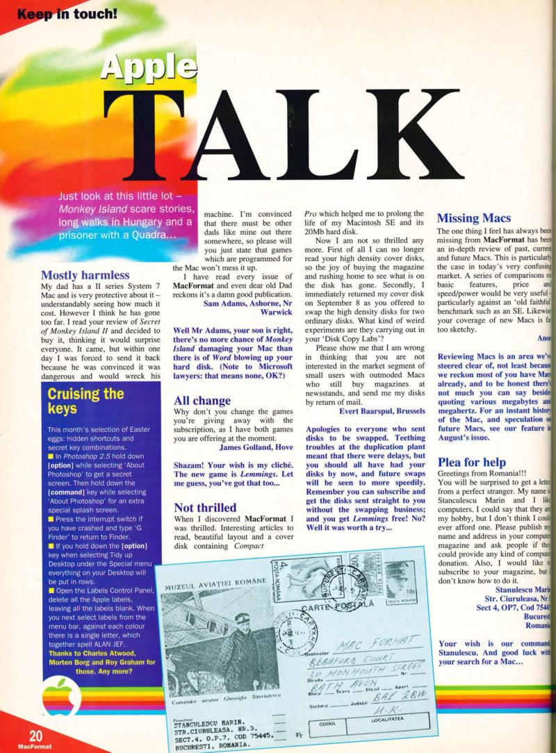 MacFormat 08 Jan. 1994 1600x1200 72dpi — page 20