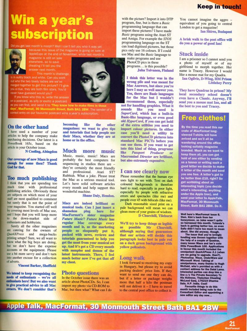 MacFormat 08 Jan. 1994 1600x1200 72dpi — page 21