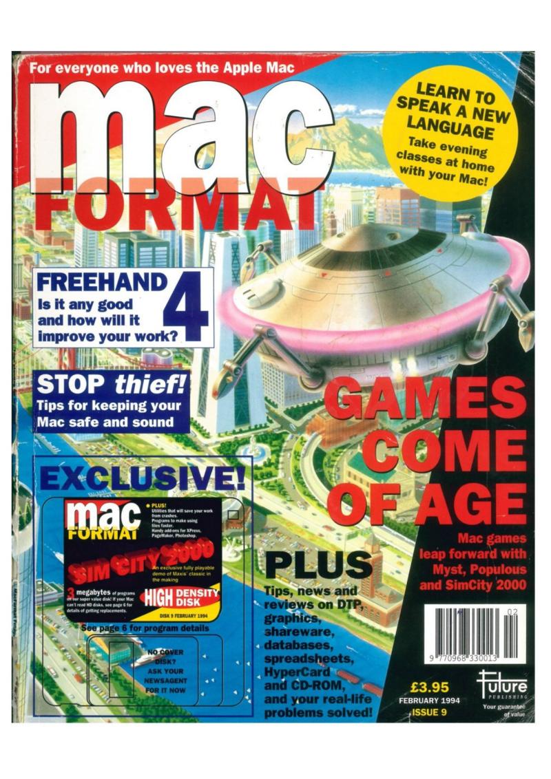 MacFormat 09 Feb94 — page 1