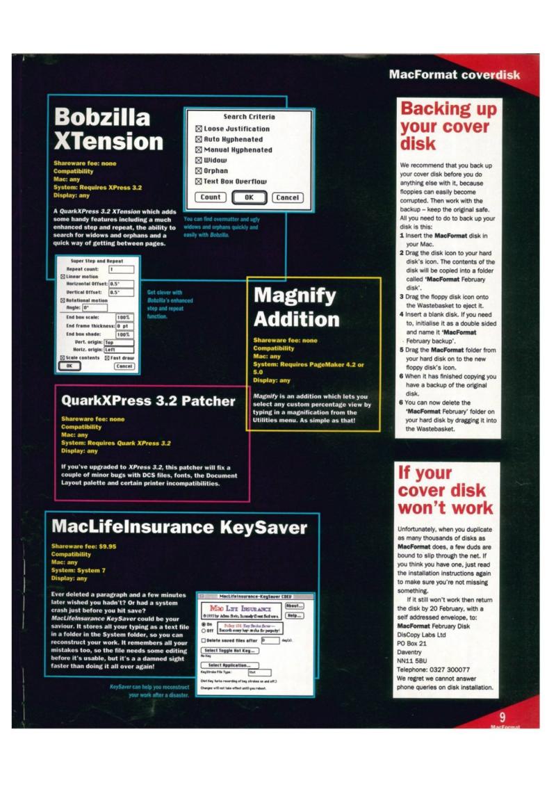 MacFormat 09 Feb94 — page 9