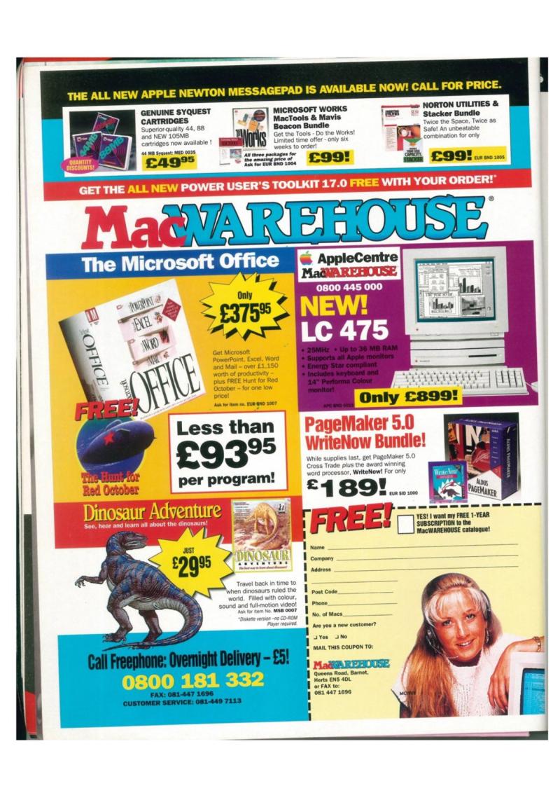 MacFormat 09 Feb94 — page 18