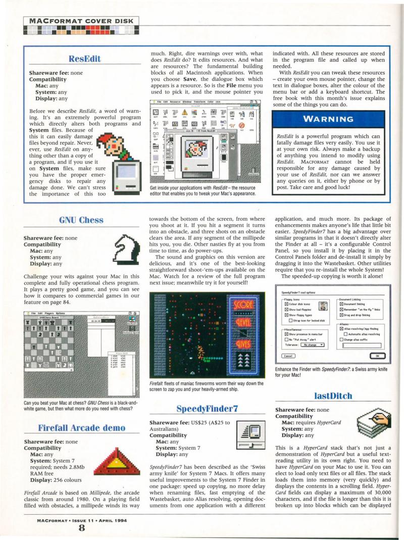 MacFormat 11 Apr. 94 1600x1200 72 dpi — page 8