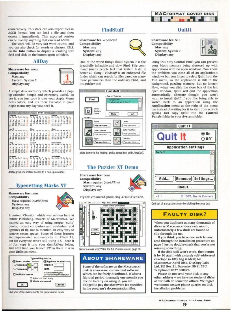 MacFormat 11 Apr. 94 1600x1200 72 dpi — page 9