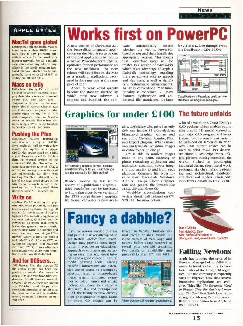 MacFormat 11 Apr. 94 1600x1200 72 dpi — page 15