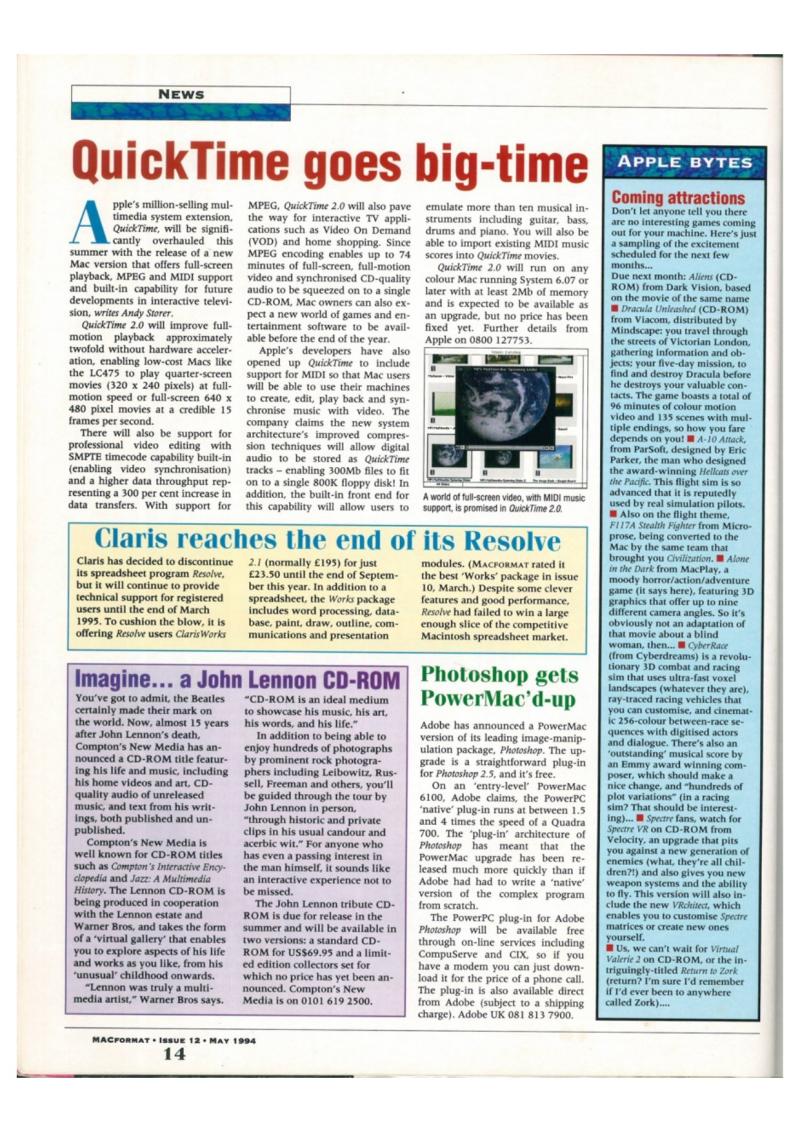 MacFormat 12 May94 — page 14