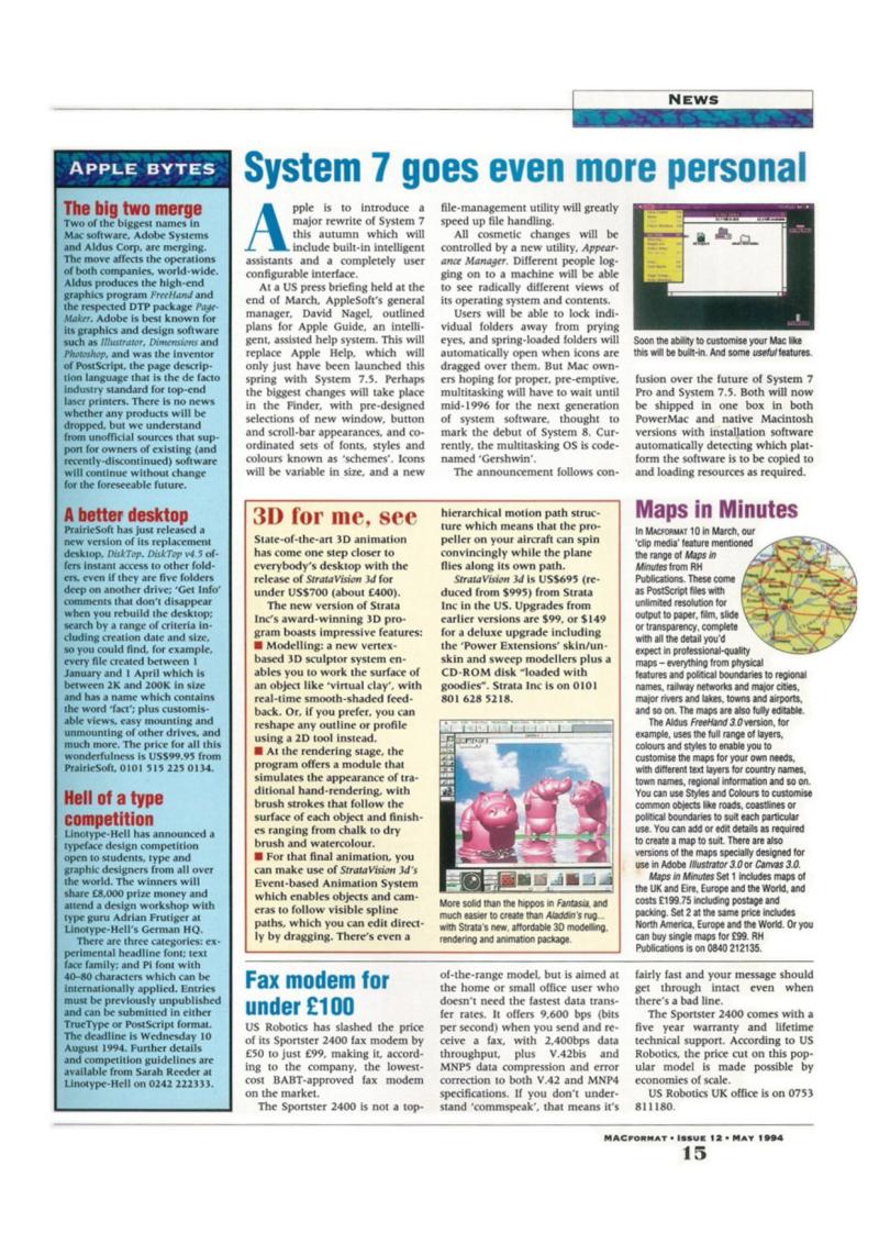 MacFormat 12 May94 — page 15