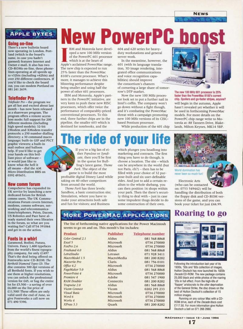 MacFormat 13 Jun. 1994 1606x1188 72dpi v2 — page 17