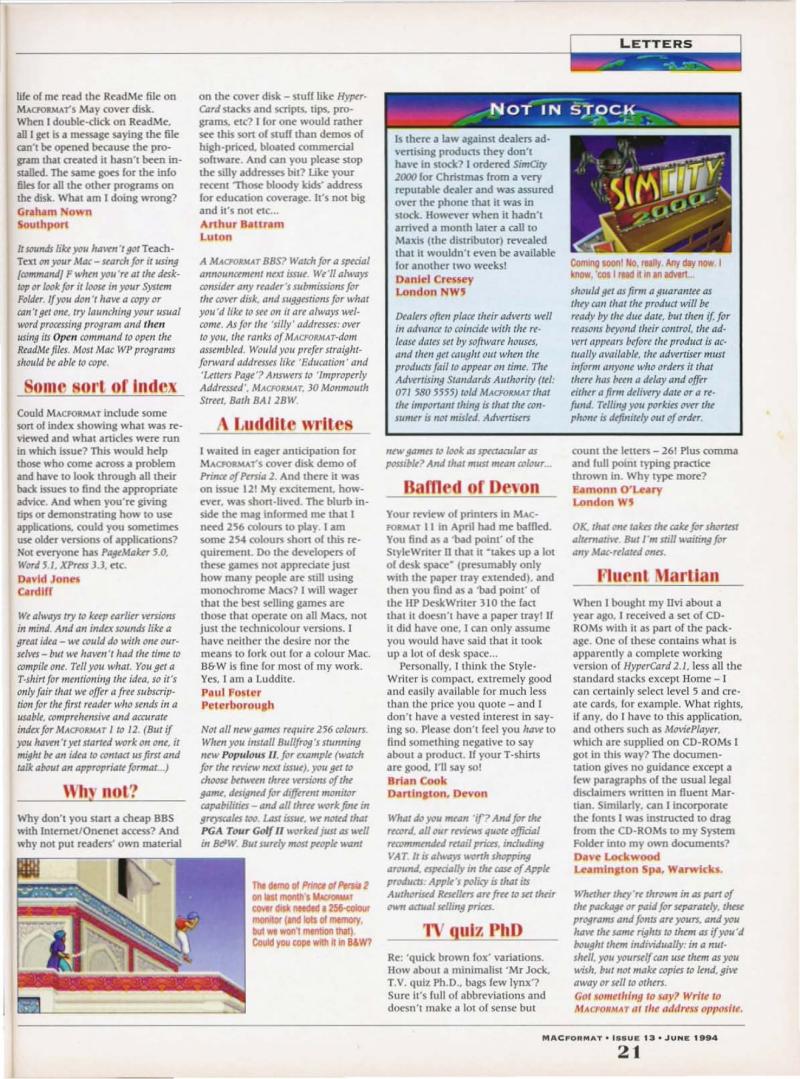 MacFormat 13 Jun. 1994 1606x1188 72dpi v2 — page 21