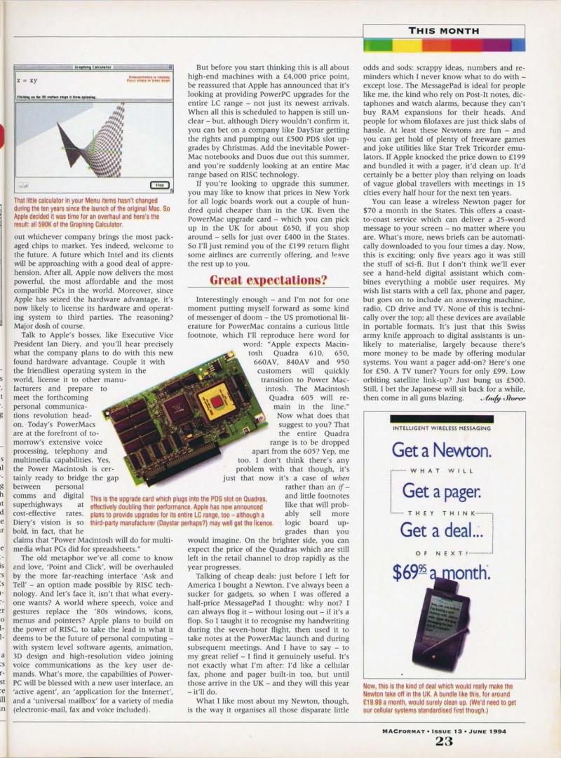 MacFormat 13 Jun. 1994 1606x1188 72dpi v2 — page 23
