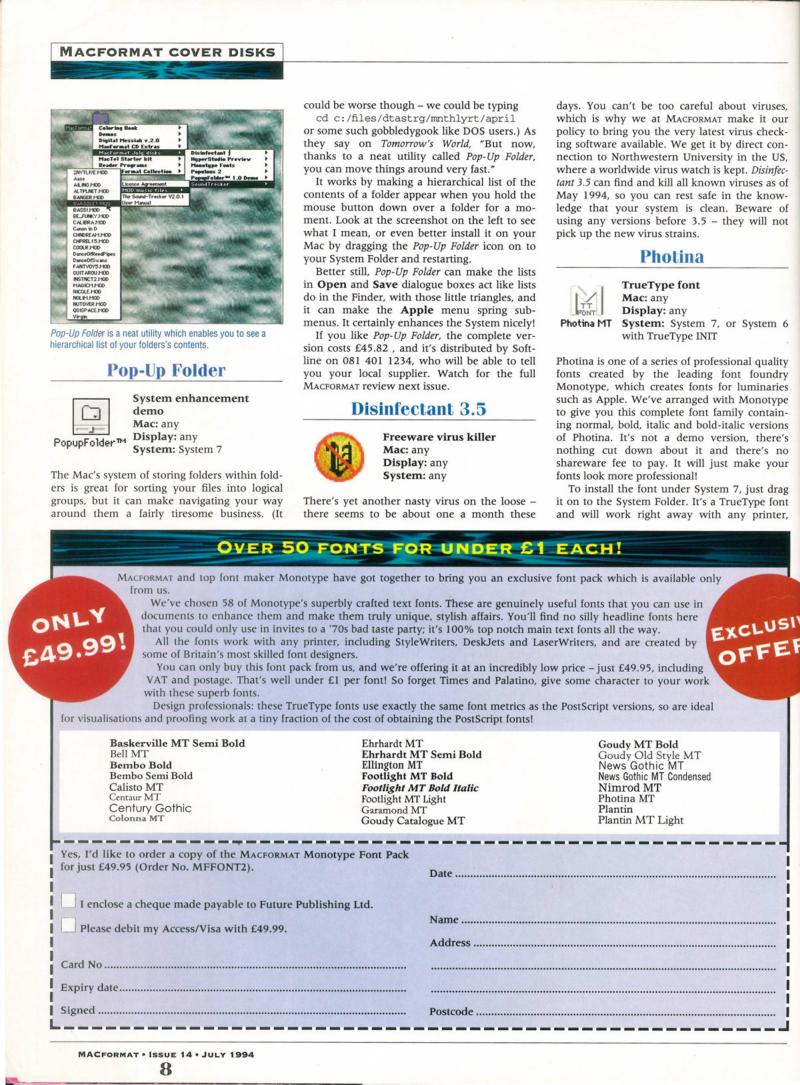 MacFormat 14 Jul. 94 1600x1200 72dpi — page 8