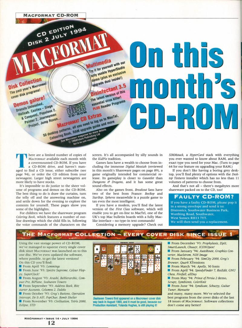 MacFormat 14 Jul. 94 1600x1200 72dpi — page 12