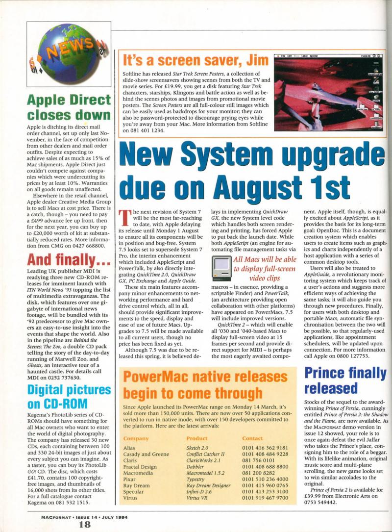 MacFormat 14 Jul. 94 1600x1200 72dpi — page 18