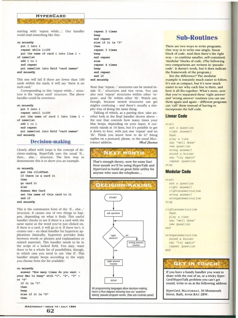 MacFormat 14 Jul. 94 1600x1200 72dpi — page 62