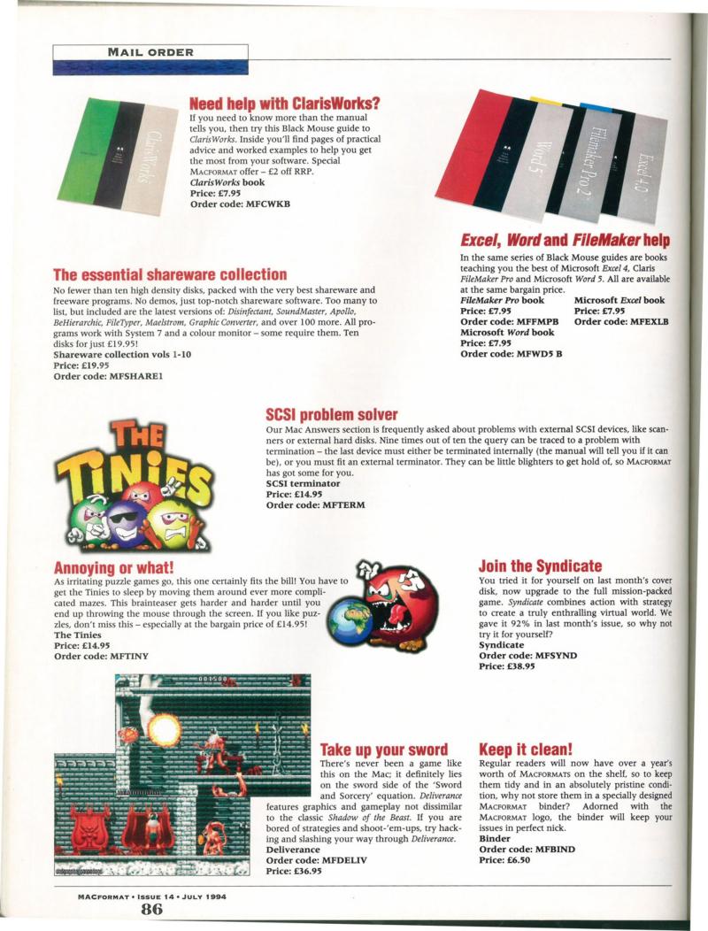 MacFormat 14 Jul. 94 1600x1200 72dpi — page 86