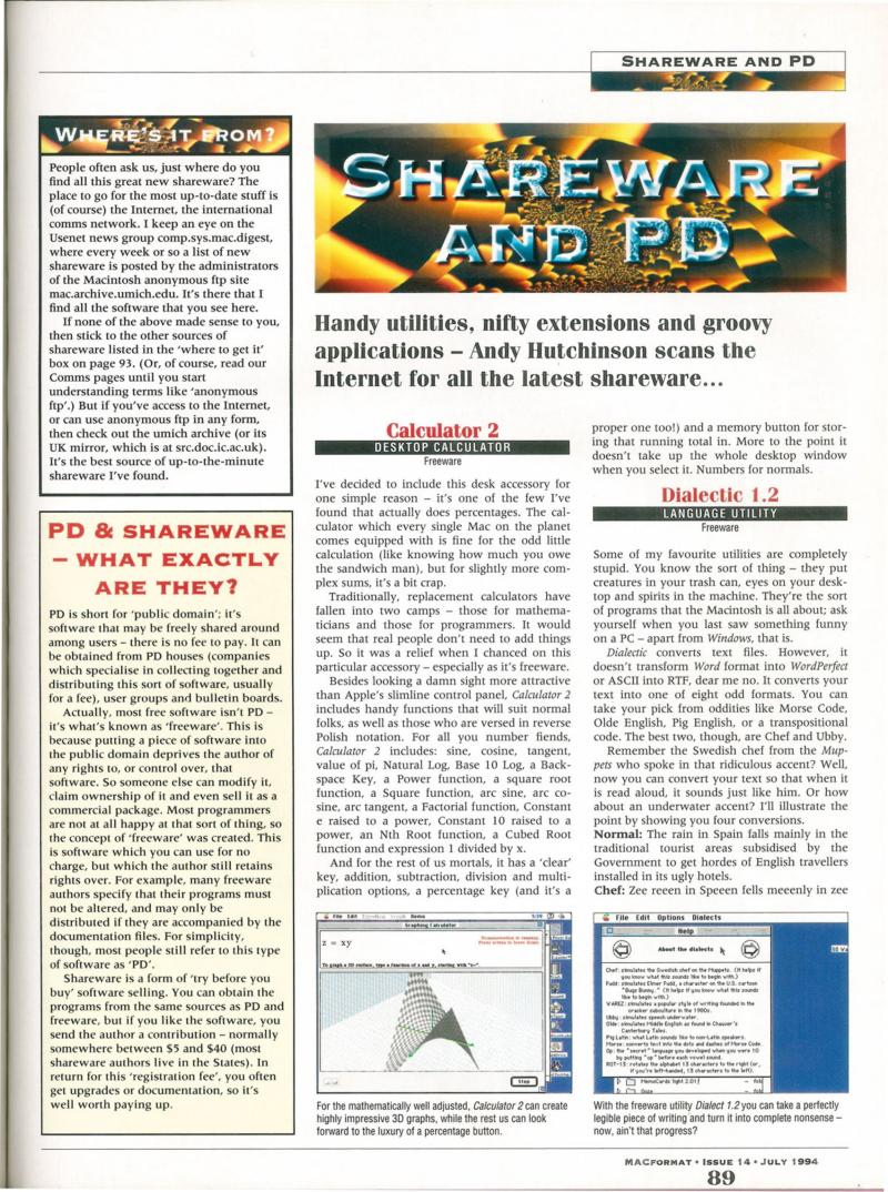 MacFormat 14 Jul. 94 1600x1200 72dpi — page 89