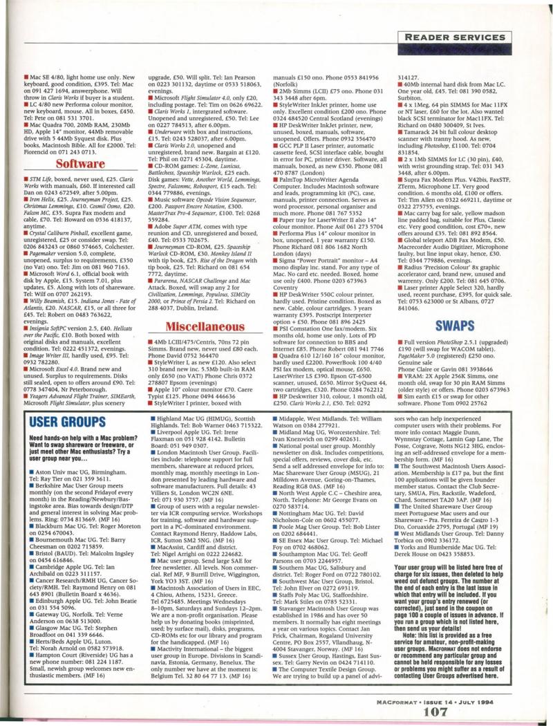MacFormat 14 Jul. 94 1600x1200 72dpi — page 107