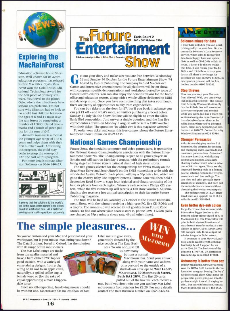 MacFormat 15 Aug. 94 1600x1200 72dpi — page 16
