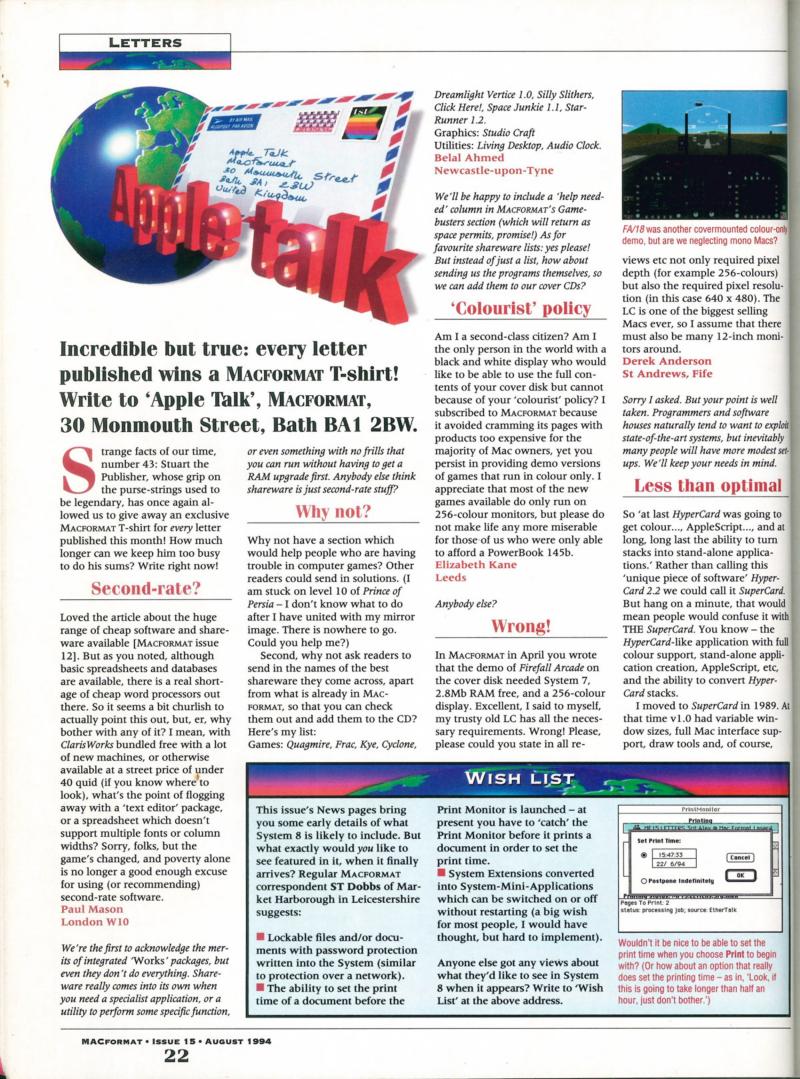 MacFormat 15 Aug. 94 1600x1200 72dpi — page 22