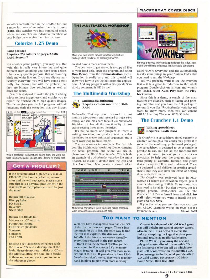 MacFormat 17 Oct. 94 1600x1200 72dpi — page 9