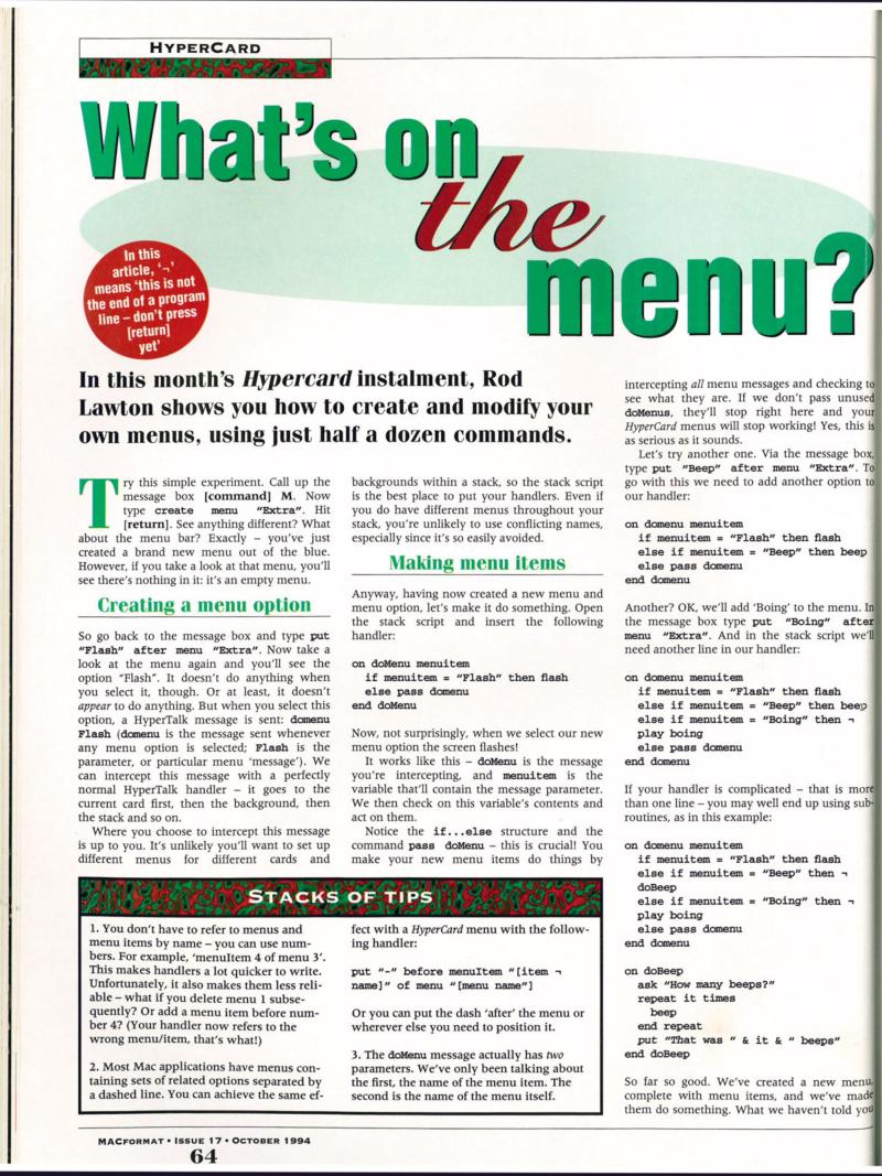 MacFormat 17 Oct. 94 1600x1200 72dpi — page 64