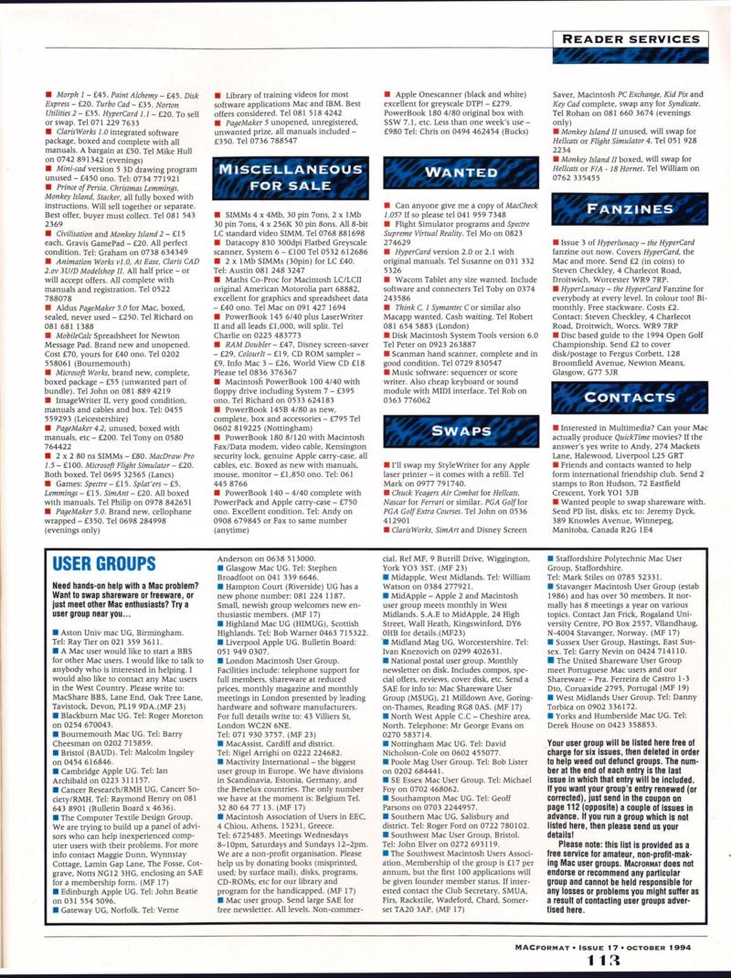 MacFormat 17 Oct. 94 1600x1200 72dpi — page 113