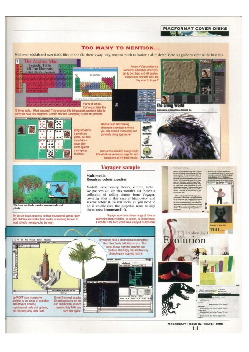MacFormat 22 March 95 — page 11