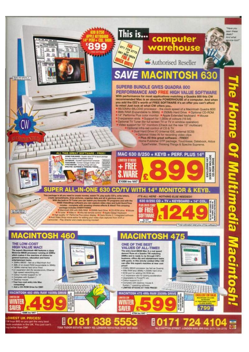 MacFormat 22 March 95 — page 13