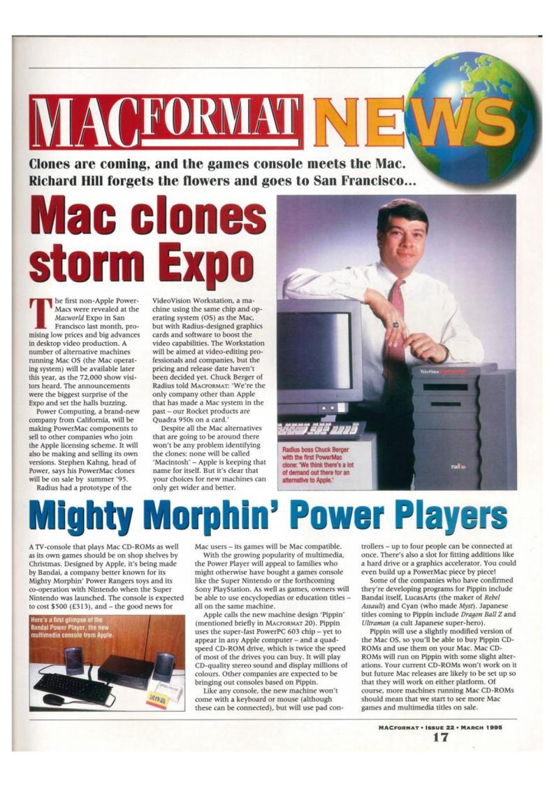 MacFormat 22 March 95 — page 17