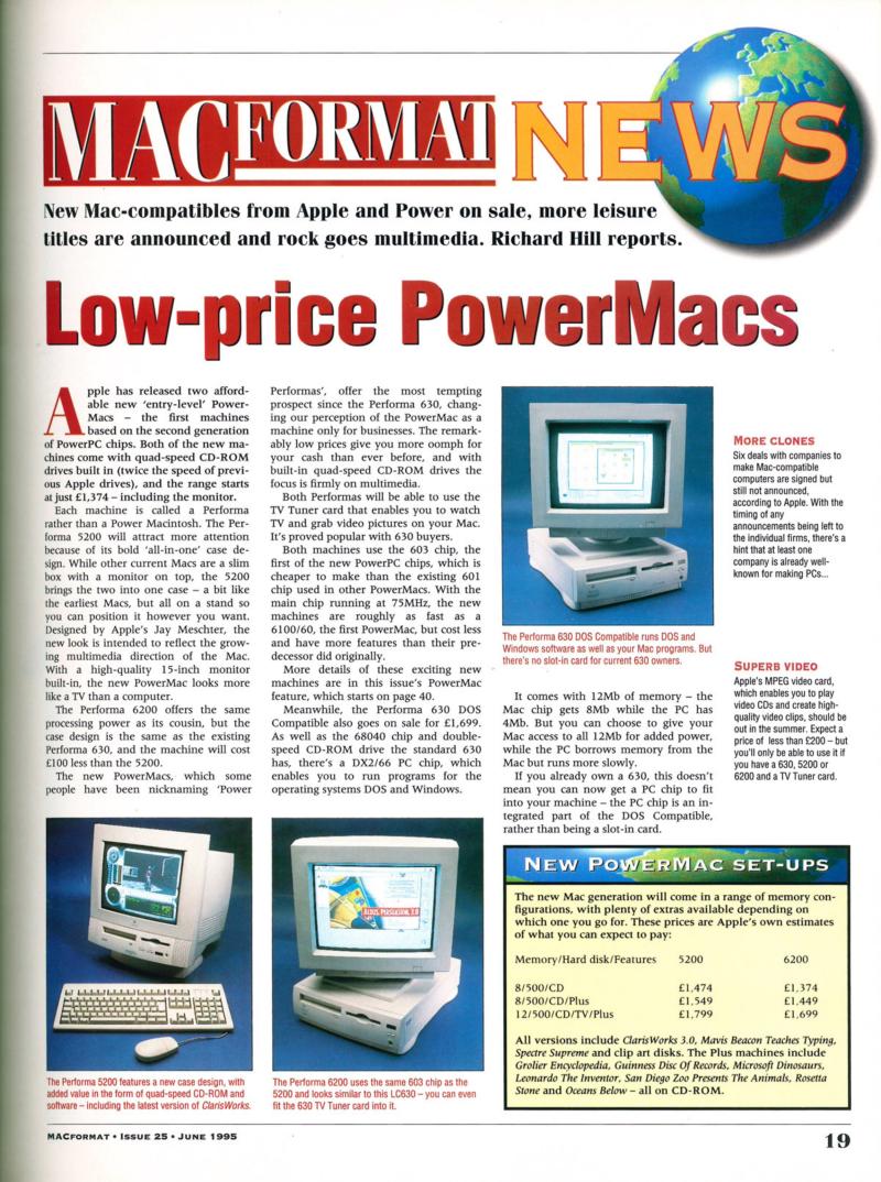 MacFormat 25 Jun. 95 1614x1200 — page 19