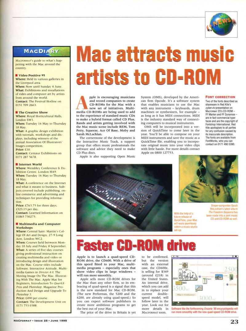 MacFormat 25 Jun. 95 1614x1200 — page 23