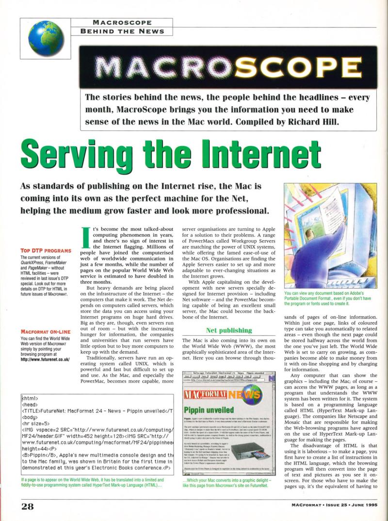 MacFormat 25 Jun. 95 1614x1200 — page 28
