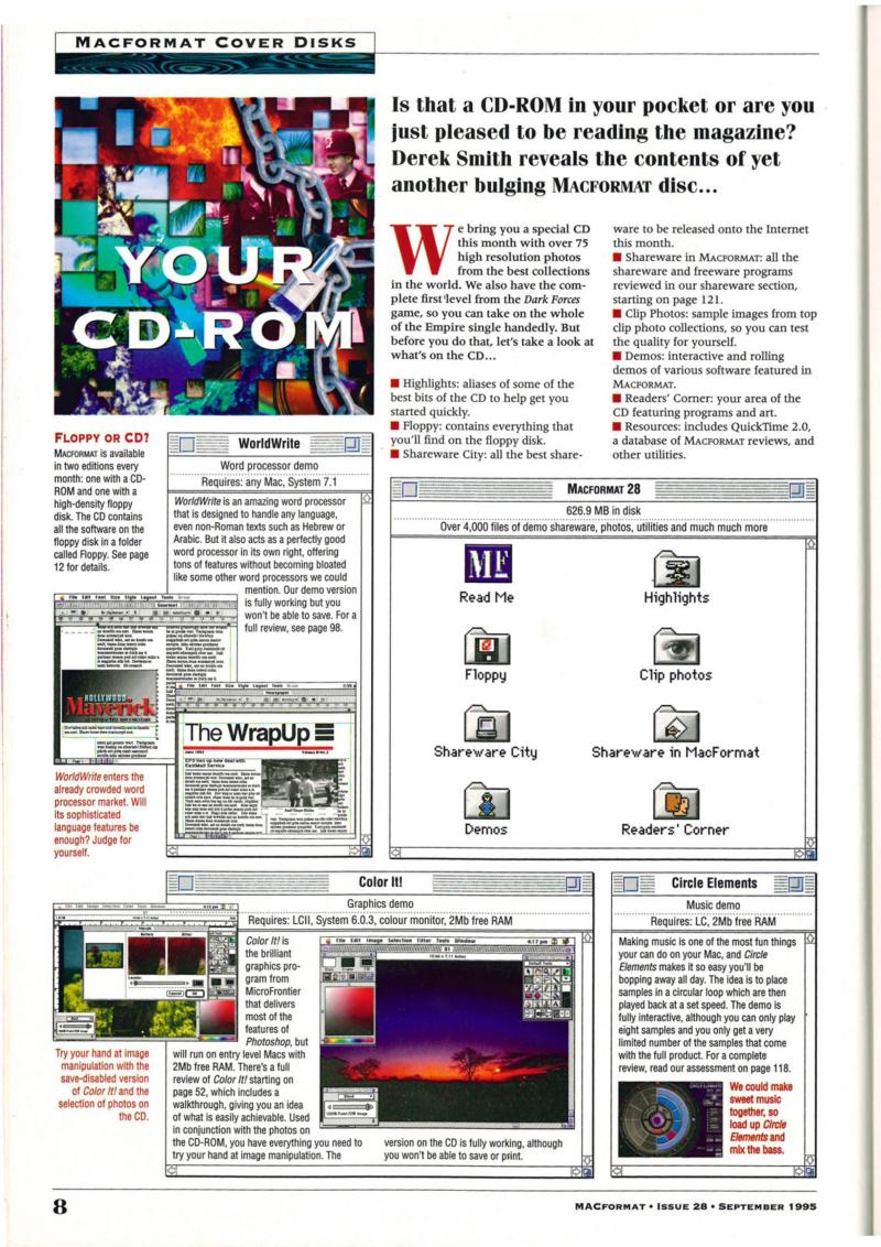 MacFormat 28 Sep. 1995 v2 — page 8