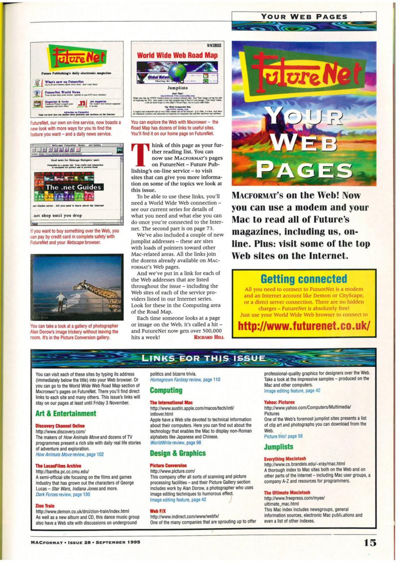 MacFormat 28 Sep. 1995 v2 — page 15