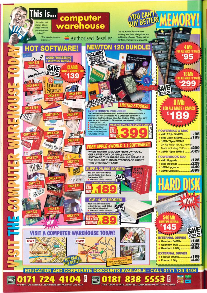 MacFormat 28 Sep. 1995 v2 — page 18