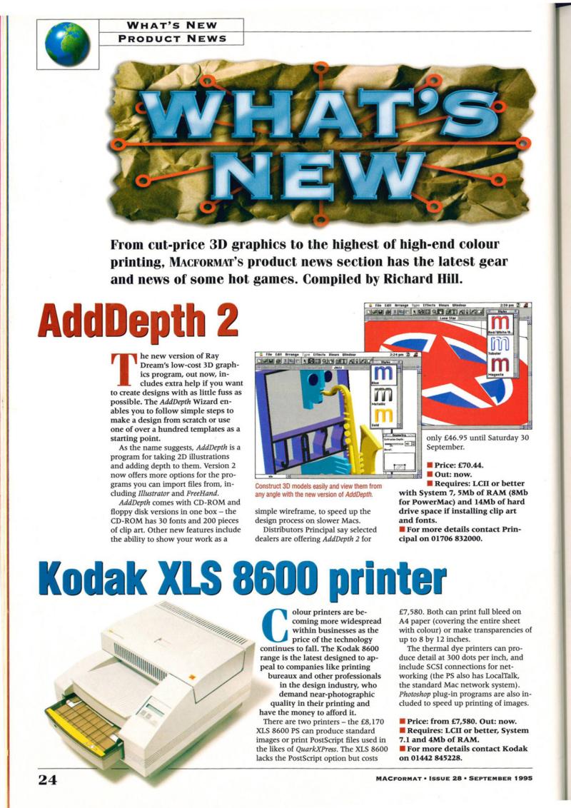 MacFormat 28 Sep. 1995 v2 — page 24