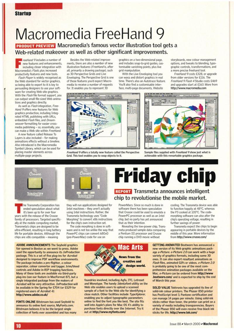 MacFormat 88 Mar. 00 0 — page 10
