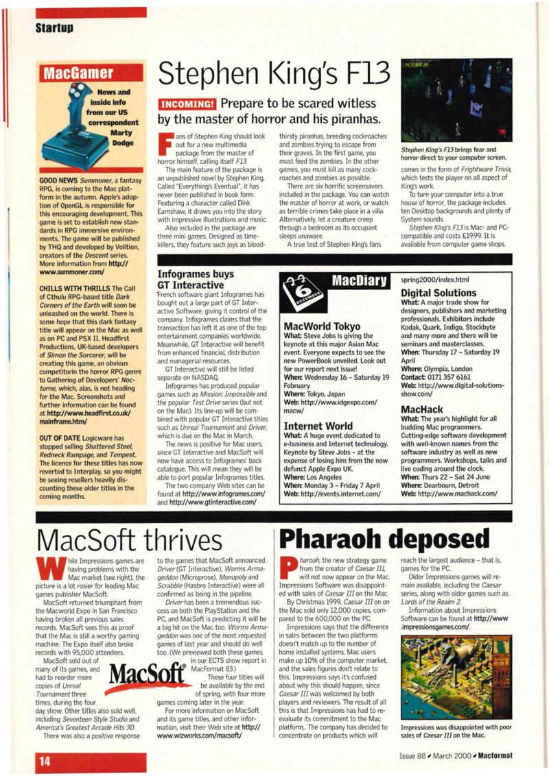 MacFormat 88 Mar. 00 0 — page 14