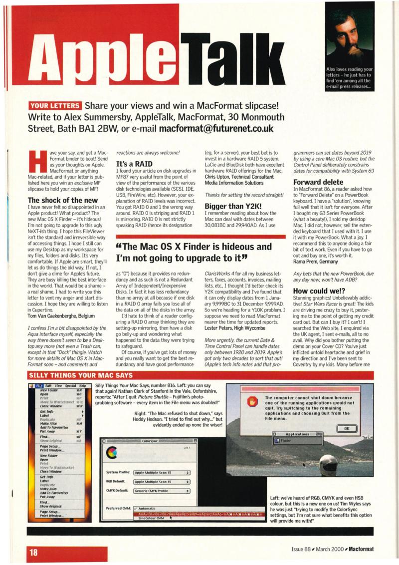 MacFormat 88 Mar. 00 0 — page 18