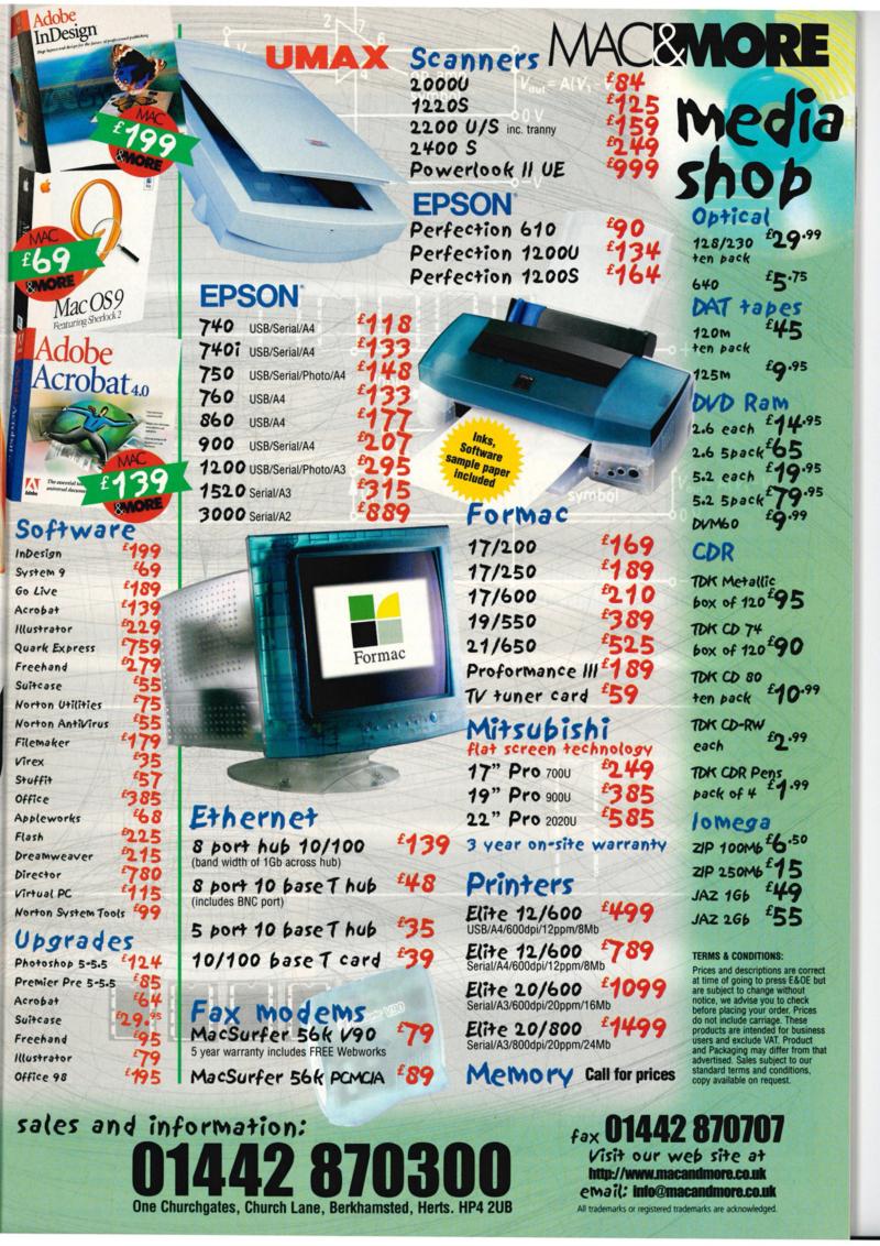 MacFormat 88 Mar. 00 0 — page 21