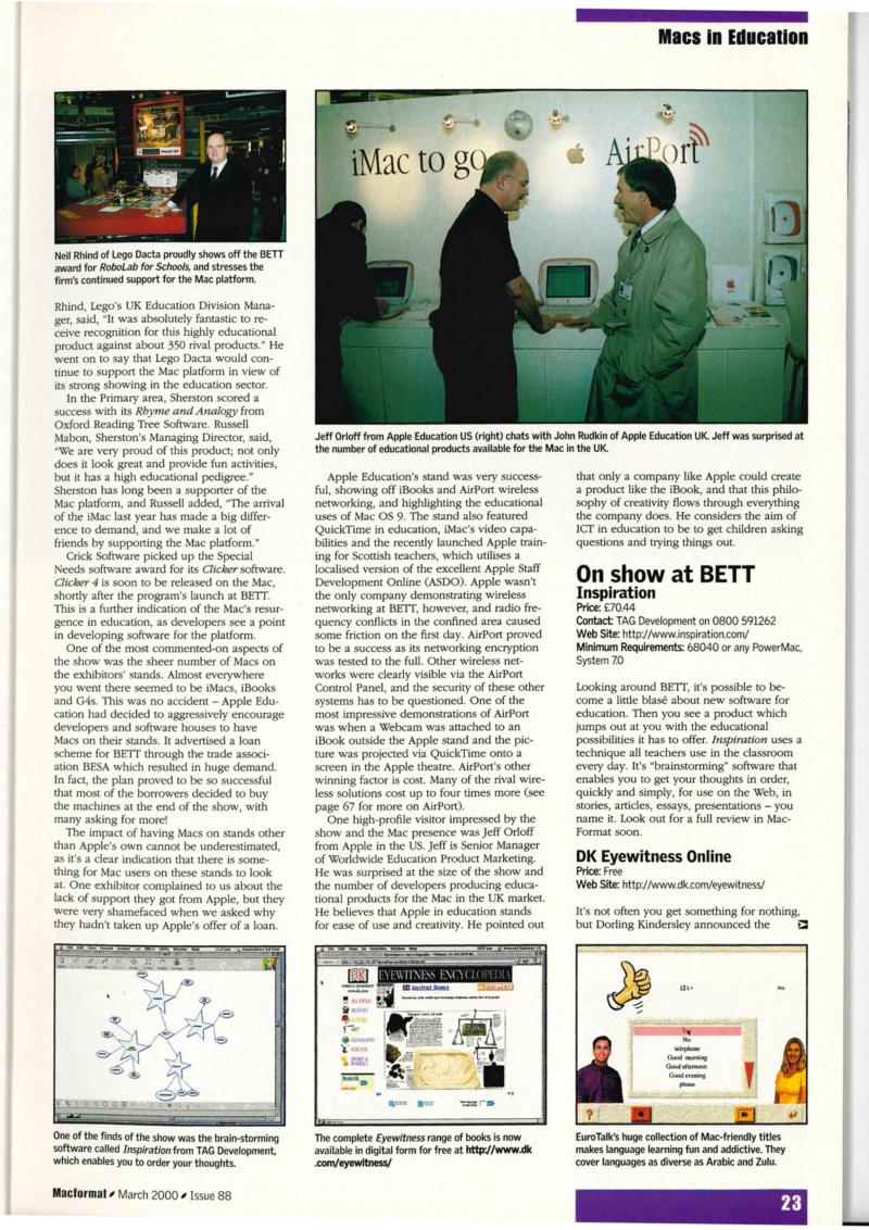 MacFormat 88 Mar. 00 0 — page 23