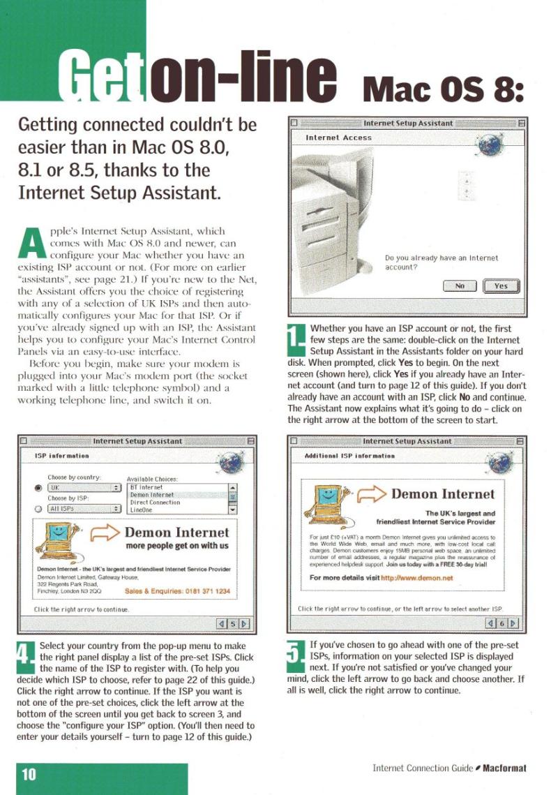 MacFormat Internet Connection Guide — page 10