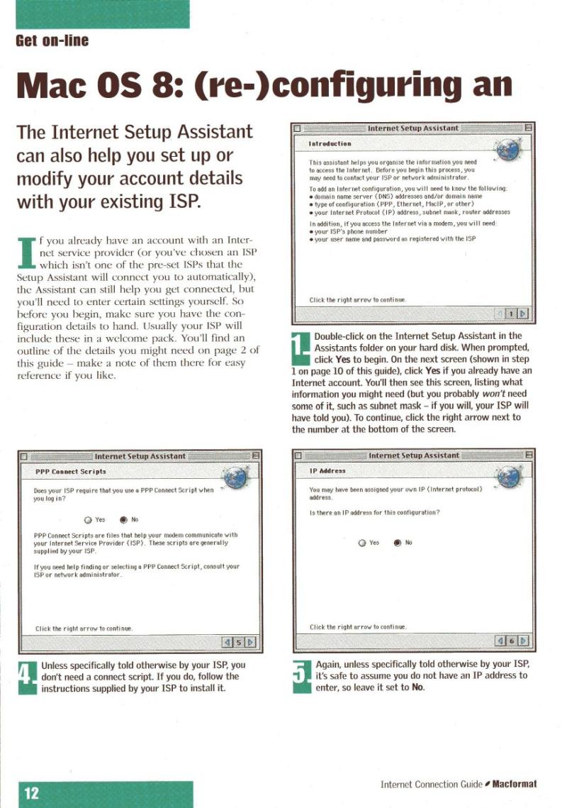 MacFormat Internet Connection Guide — page 12