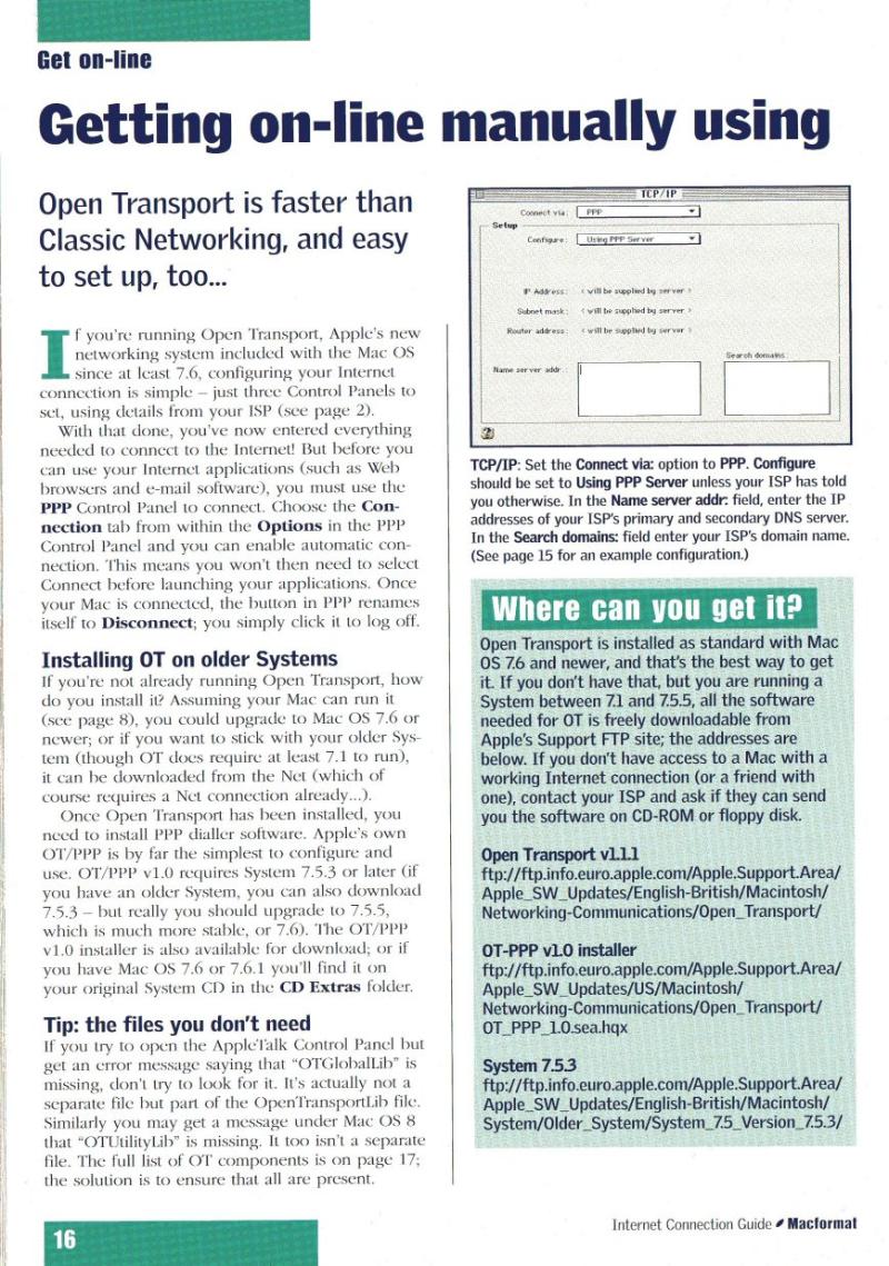 MacFormat Internet Connection Guide — page 16