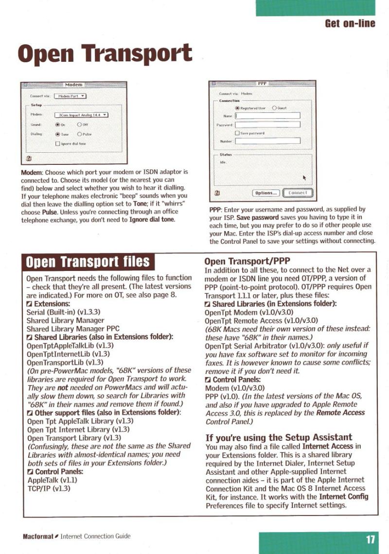 MacFormat Internet Connection Guide — page 17