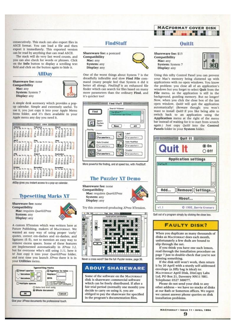 MacFormat issue 11 — page 9