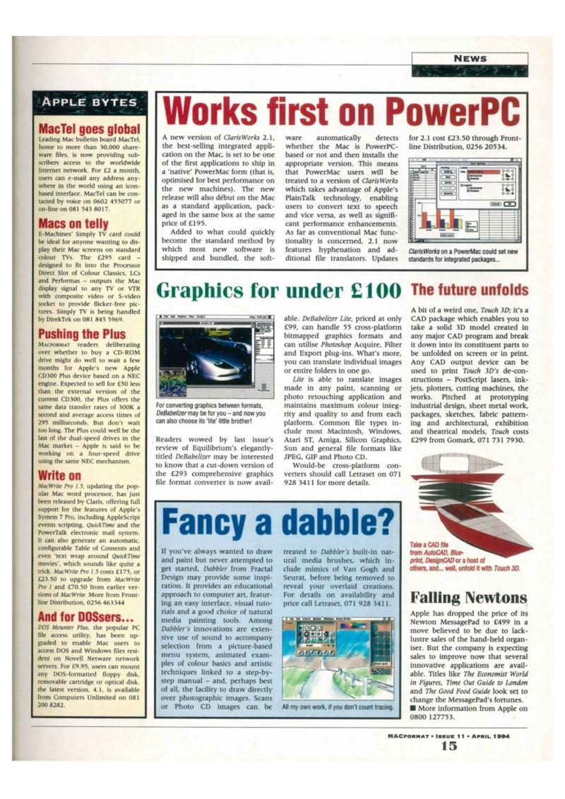 MacFormat issue 11 — page 15