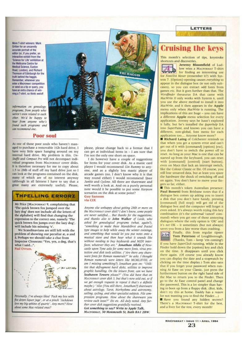 MacFormat issue 11 — page 23