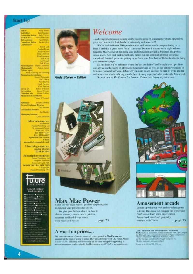 MacFormat issue 2 — page 4