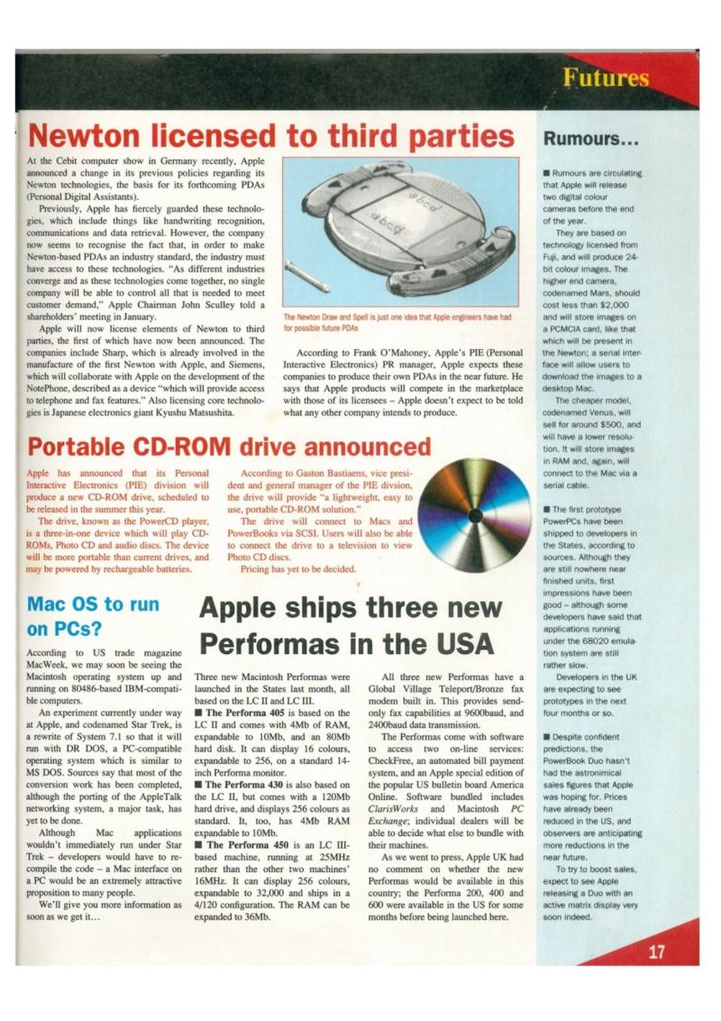 MacFormat issue 2 — page 17